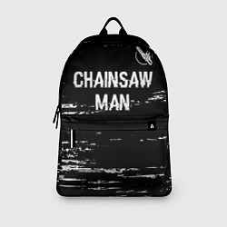 Рюкзак Chainsaw Man glitch на темном фоне: символ сверху, цвет: 3D-принт — фото 2