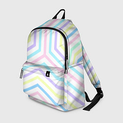 Рюкзак Нежный геометрический узор из полос, цвет: 3D-принт