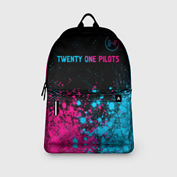Рюкзак Twenty One Pilots - neon gradient: символ сверху, цвет: 3D-принт — фото 2