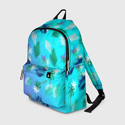 Рюкзак Пальмы на голубом градиенте, цвет: 3D-принт