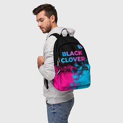 Рюкзак Black Clover - neon gradient: символ сверху, цвет: 3D-принт — фото 2