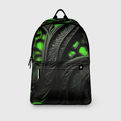 Рюкзак Green black abstract, цвет: 3D-принт — фото 2