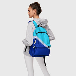 Рюкзак Двуцветный голубой, цвет: 3D-принт — фото 2