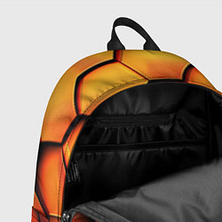 Рюкзак Объемные оранжевые плиты, цвет: 3D-принт — фото 2