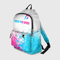 Рюкзак Need for Speed neon gradient style: символ сверху, цвет: 3D-принт