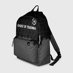 Рюкзак Ghost of Tsushima glitch на темном фоне: символ св, цвет: 3D-принт