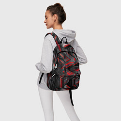 Рюкзак Красная кибер-броня, цвет: 3D-принт — фото 2