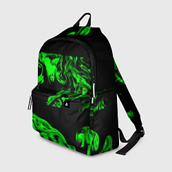 Рюкзак Зеленый светящийся дым, цвет: 3D-принт