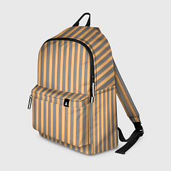 Рюкзак Полосатый серый и желтый, цвет: 3D-принт