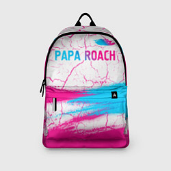 Рюкзак Papa Roach neon gradient style: символ сверху, цвет: 3D-принт — фото 2