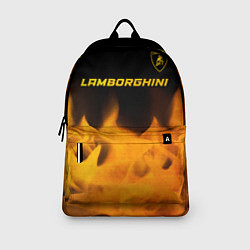 Рюкзак Lamborghini - gold gradient: символ сверху, цвет: 3D-принт — фото 2