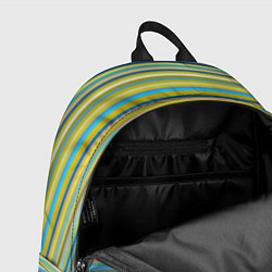 Рюкзак Горизонтальные разноцветные полосы, цвет: 3D-принт — фото 2