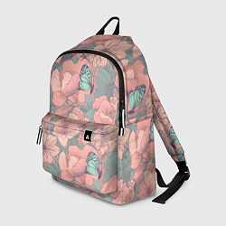 Рюкзак Паттерн с бабочками и цветами, цвет: 3D-принт