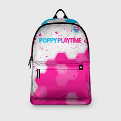 Рюкзак Poppy Playtime neon gradient style: символ сверху, цвет: 3D-принт — фото 2