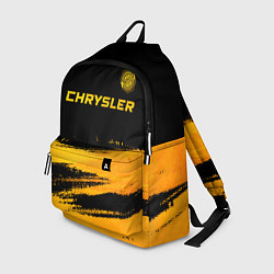Рюкзак Chrysler - gold gradient: символ сверху, цвет: 3D-принт