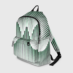 Рюкзак Зеленый геометрический круглый узор, цвет: 3D-принт