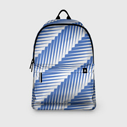Рюкзак Голубая белая диагональ, цвет: 3D-принт — фото 2