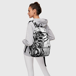 Рюкзак Fox motocross - белый дракон, цвет: 3D-принт — фото 2