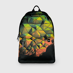 Рюкзак Зеленая кубическая абстракция, цвет: 3D-принт — фото 2