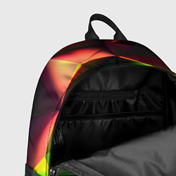 Рюкзак Объемные зеленые треугольники, цвет: 3D-принт — фото 2