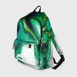 Рюкзак Жидкий изумруд в стиле арт, цвет: 3D-принт