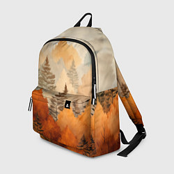 Рюкзак Осенний лес в оранжевых тонах, цвет: 3D-принт