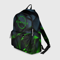 Рюкзак Starfield black green logo, цвет: 3D-принт