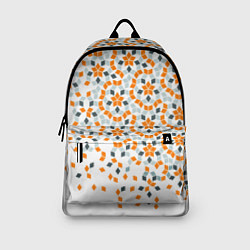 Рюкзак Плитки Пенроуза в оранжево серой палитре, цвет: 3D-принт — фото 2