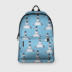 Рюкзак Снеговик на сугробе, цвет: 3D-принт — фото 2