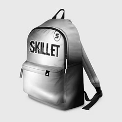 Рюкзак Skillet glitch на светлом фоне: символ сверху, цвет: 3D-принт