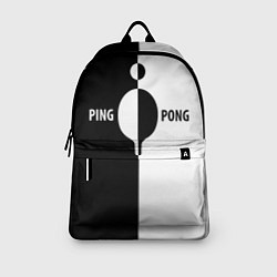 Рюкзак Ping-Pong черно-белое, цвет: 3D-принт — фото 2