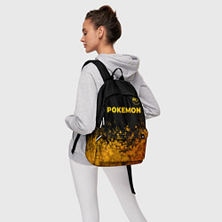 Рюкзак Pokemon - gold gradient: символ сверху, цвет: 3D-принт — фото 2