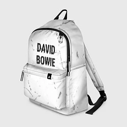 Рюкзак David Bowie glitch на светлом фоне: символ сверху, цвет: 3D-принт