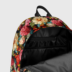 Рюкзак Узор из роз и разных цветов, цвет: 3D-принт — фото 2