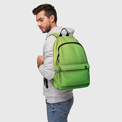 Рюкзак Градиент - зеленый лайм, цвет: 3D-принт — фото 2