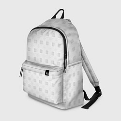 Рюкзак Светло-серый в квадратик, цвет: 3D-принт