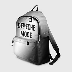 Рюкзак Depeche Mode glitch на светлом фоне: символ сверху, цвет: 3D-принт