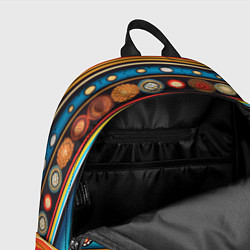 Рюкзак Этнический узор в горизонтальную полоску, цвет: 3D-принт — фото 2