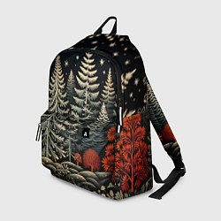 Рюкзак Новогоднее настроение лес, цвет: 3D-принт