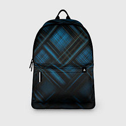 Рюкзак Тёмно-синяя шотландская клетка, цвет: 3D-принт — фото 2