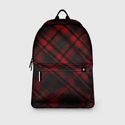 Рюкзак Тёмно-красная шотландская клетка, цвет: 3D-принт — фото 2