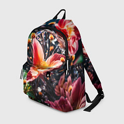 Рюкзак Красный цветок капли, цвет: 3D-принт