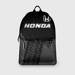 Рюкзак Honda speed на темном фоне со следами шин посереди, цвет: 3D-принт — фото 2