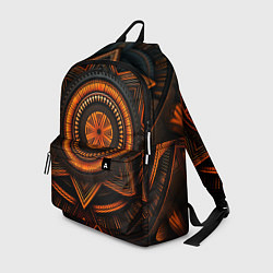 Рюкзак Орнамент в африканском стиле на тёмном фоне, цвет: 3D-принт