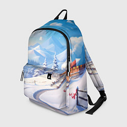 Рюкзак Снежный новогодний денек, цвет: 3D-принт