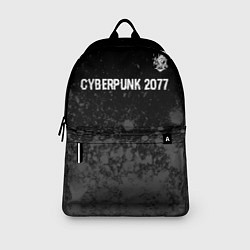 Рюкзак Cyberpunk 2077 glitch на темном фоне посередине, цвет: 3D-принт — фото 2