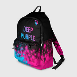 Рюкзак Deep Purple - neon gradient посередине, цвет: 3D-принт
