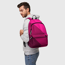 Рюкзак Широкие розовые полосы, цвет: 3D-принт — фото 2