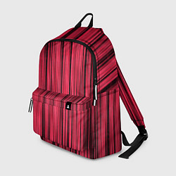 Рюкзак Абстрактные полосы розовые, цвет: 3D-принт
