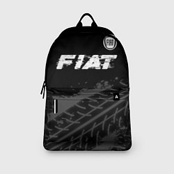 Рюкзак Fiat speed на темном фоне со следами шин посередин, цвет: 3D-принт — фото 2